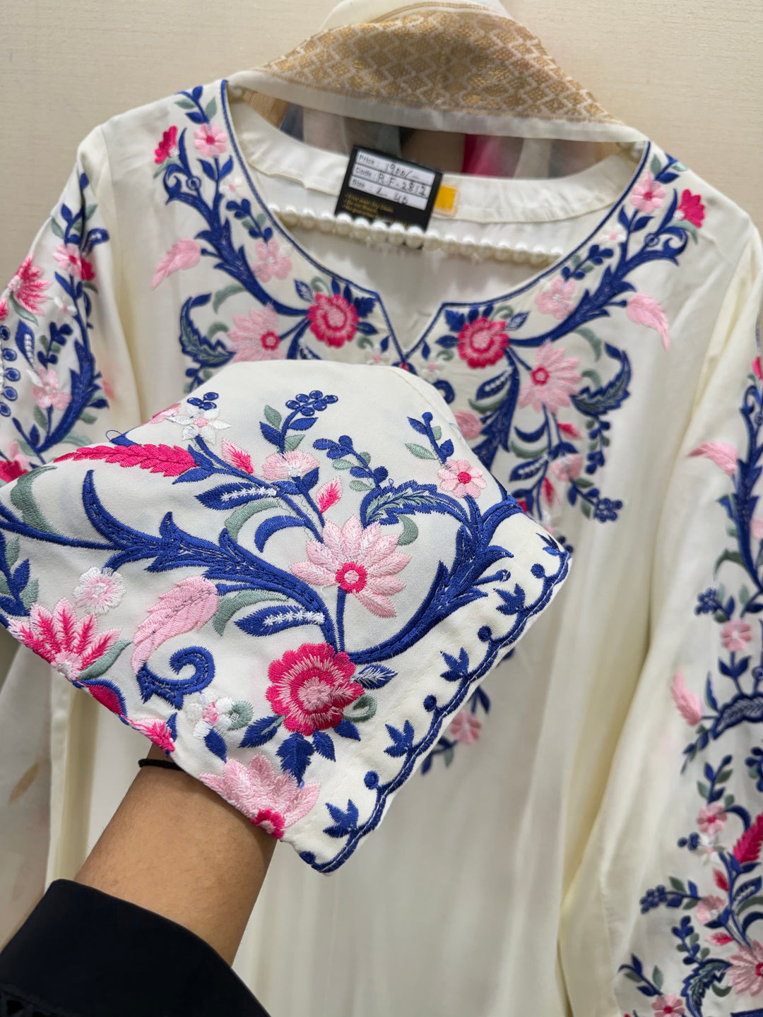 Embroidered Farshi salwar suits