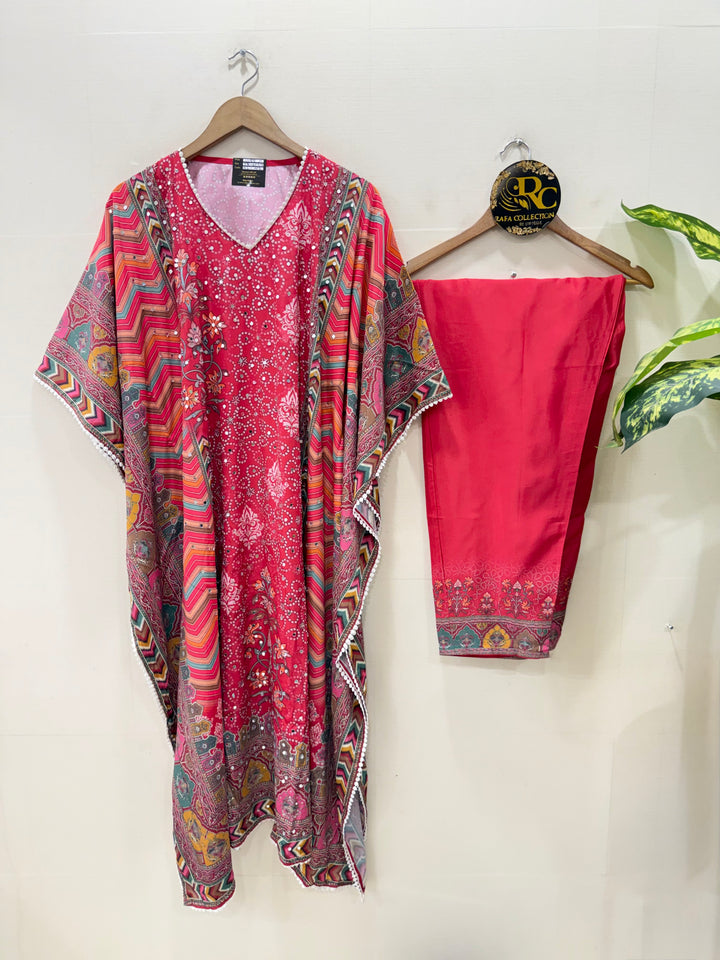 Mirror Work Kaftan Set 2204