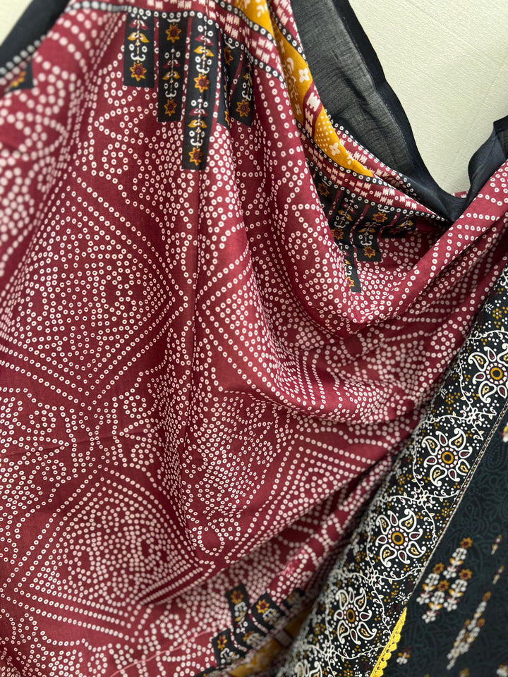 Semi Cotton embroidered suits
