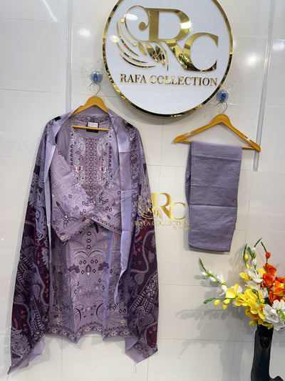 Embroided ready to wear suit 1384