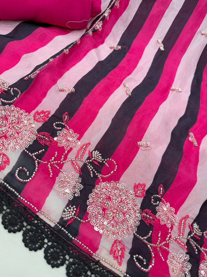 Organza Handwork suits