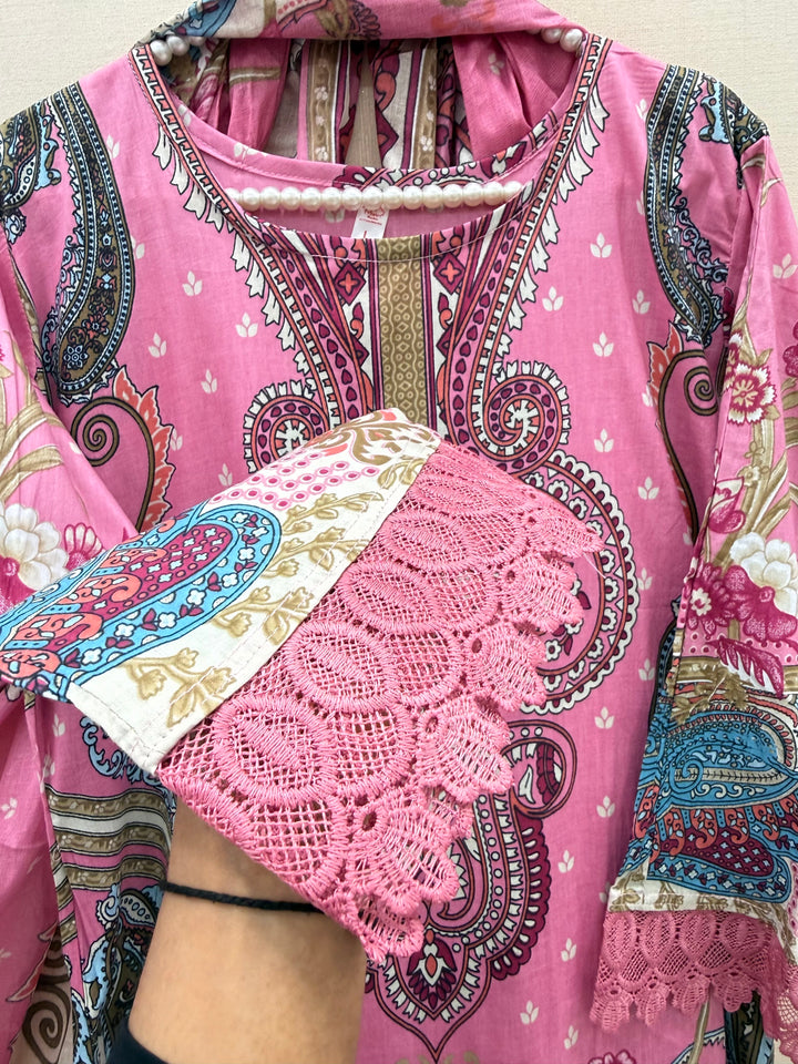 Cotton ready to wear suits 8001