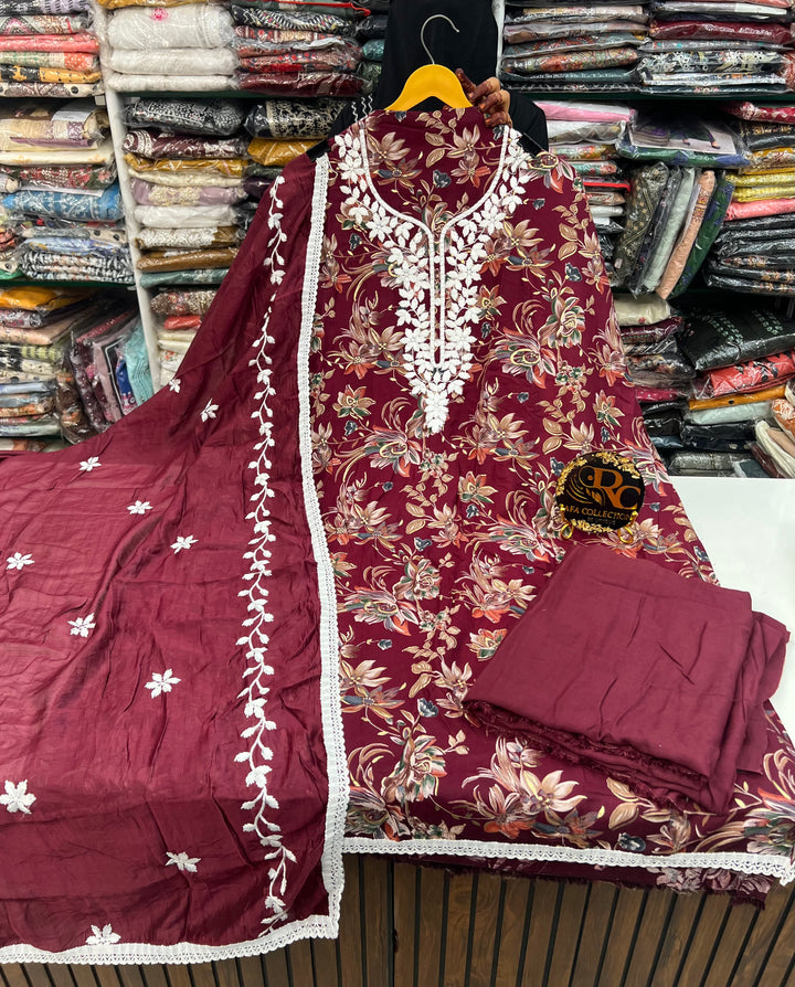 Lucknawi Unstitched suit 2757