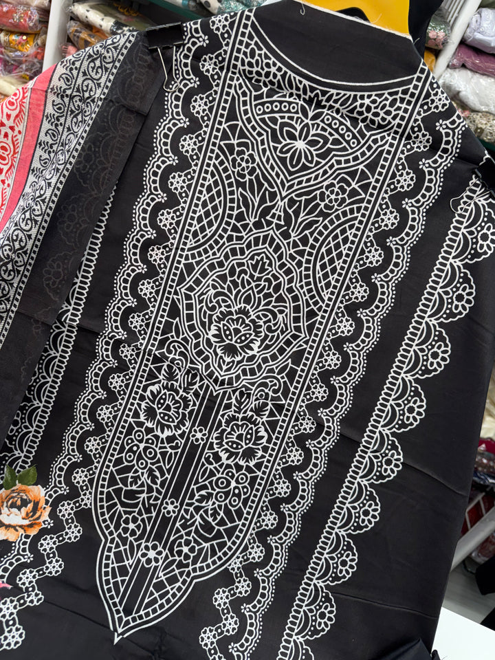 Cotton printed unstitched suits 2900