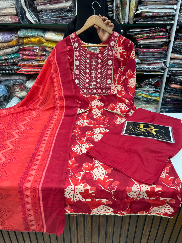 Semi cotton casual suits 2401