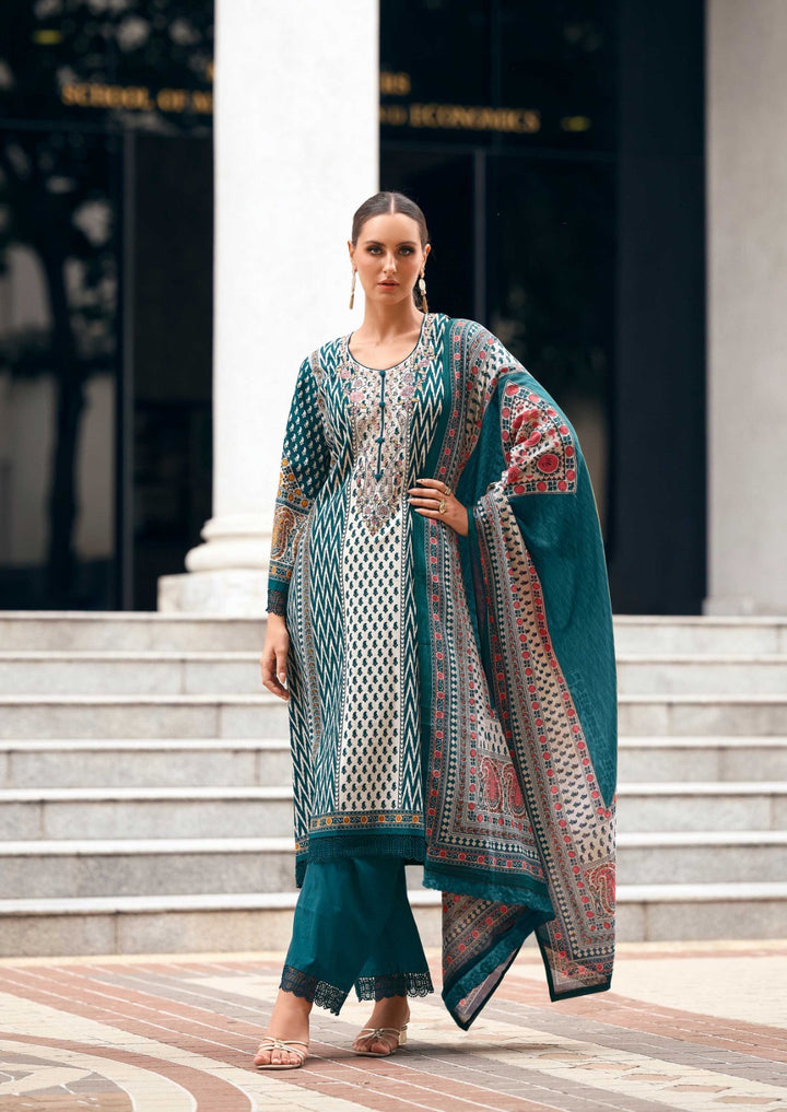 The hermitage cotton embroided suits