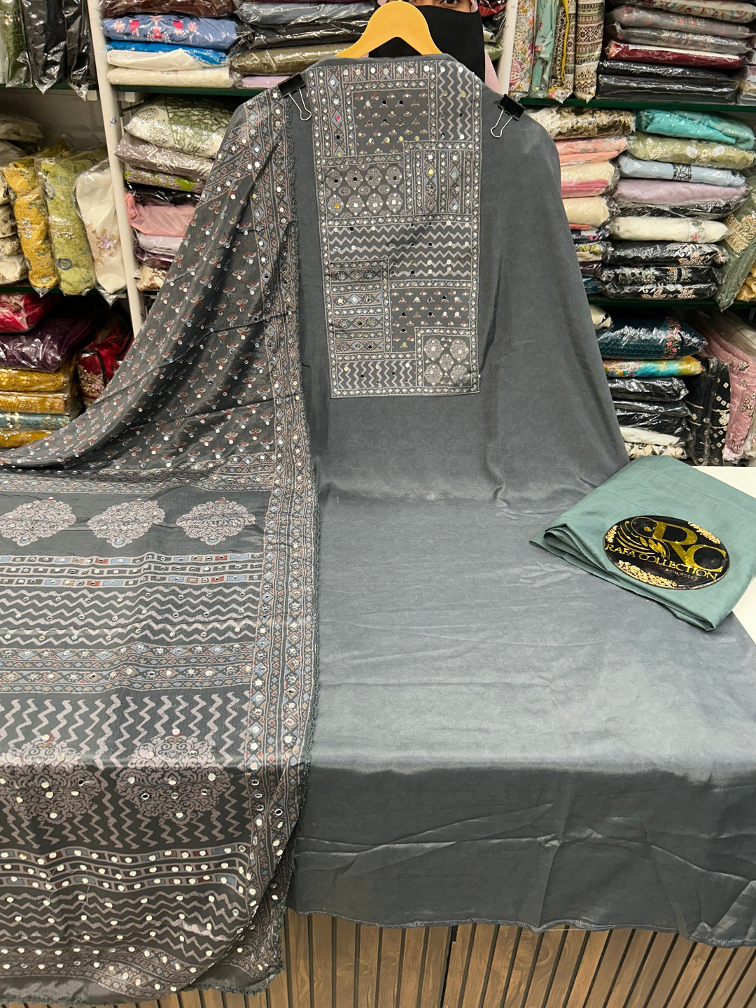 Mirrorwork unstitched suits