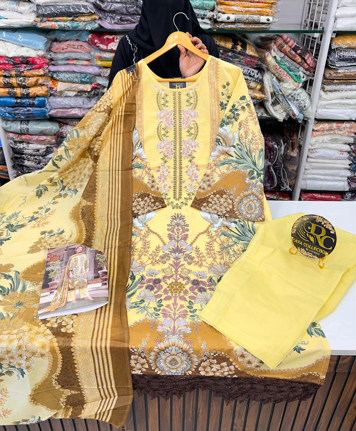 Cotton embroided Pakistani Suits 2825