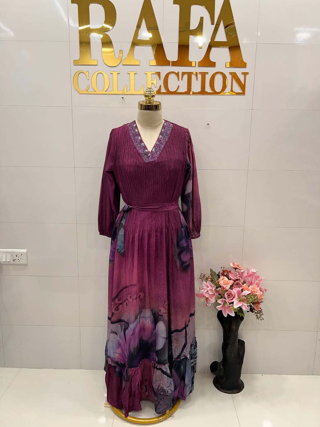 Imported crush gowns 2805