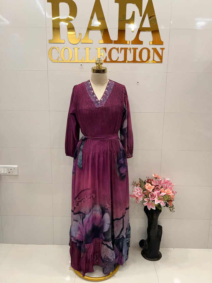 Imported crush gowns 2805