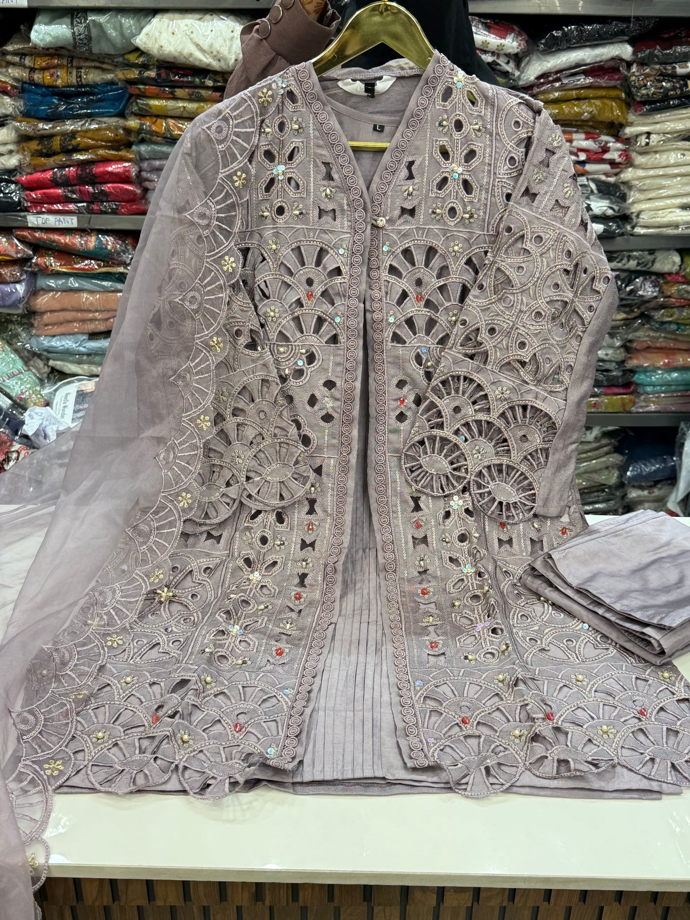 Pakistani cutwork formals 2551