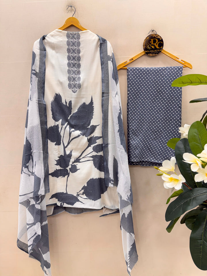Slub Cotton Unstitched Suits