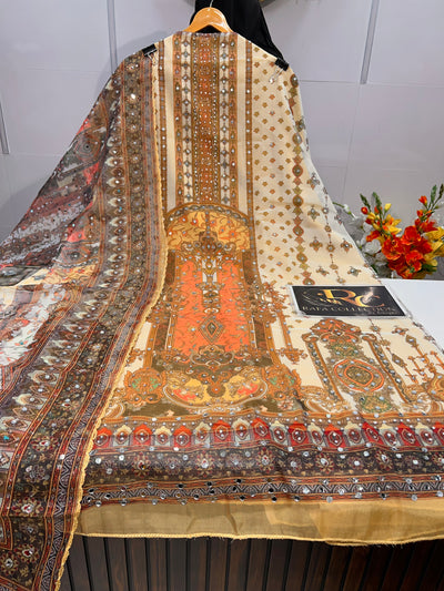 MIRROR WORK UNSTICH SUIT 1703