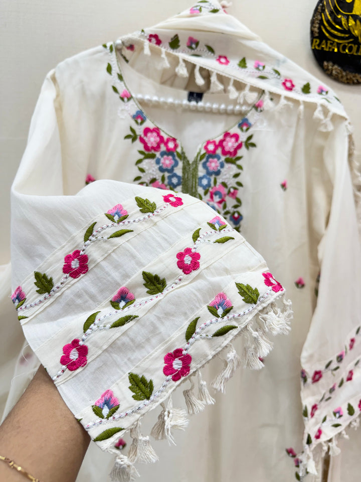 cotton embroidery suits