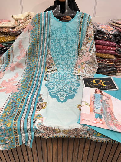 Pakistani printed Ready Made Suit 1358