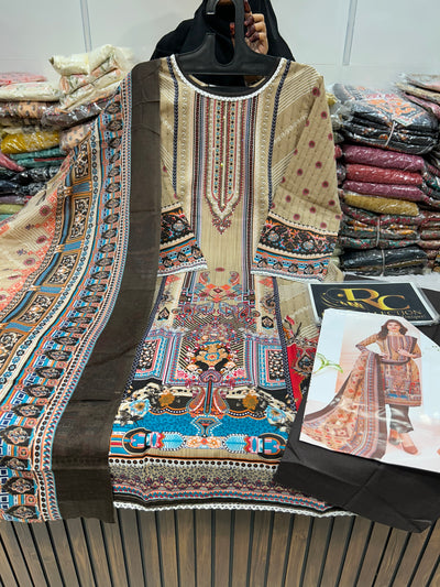 Pakistani printed Ready Made Suit 1358