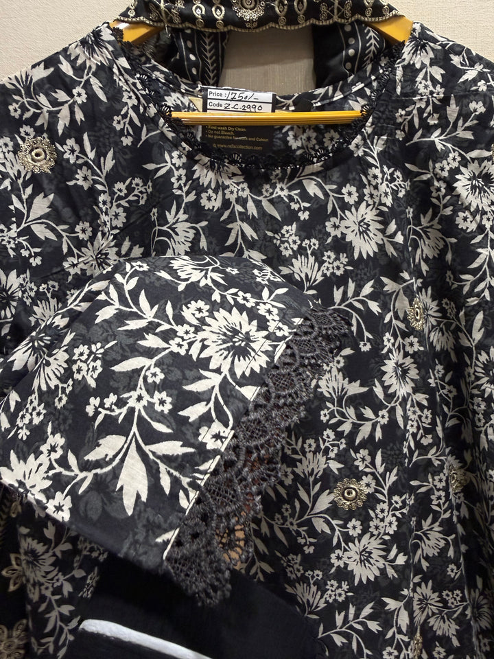 Cotton chikankari suits 2990