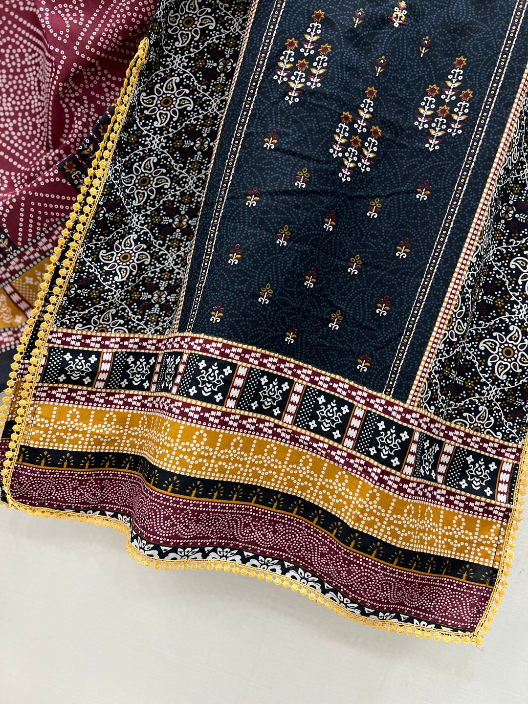 Semi Cotton embroidered suits