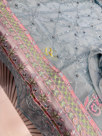 Organza pakistani suit 106