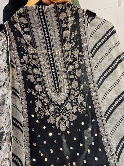 Organza handwork suits 2258