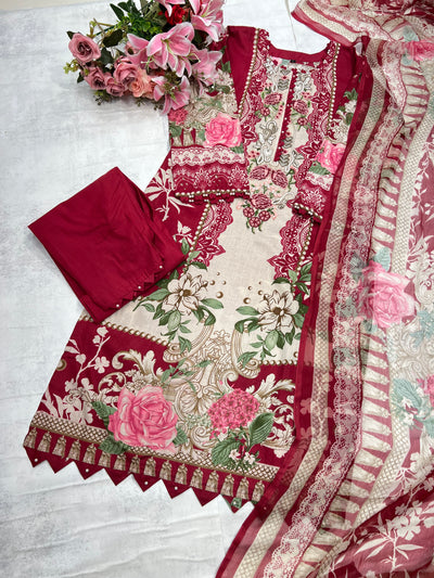 2539 Luxury Pearl Embellished Pakistani Suits