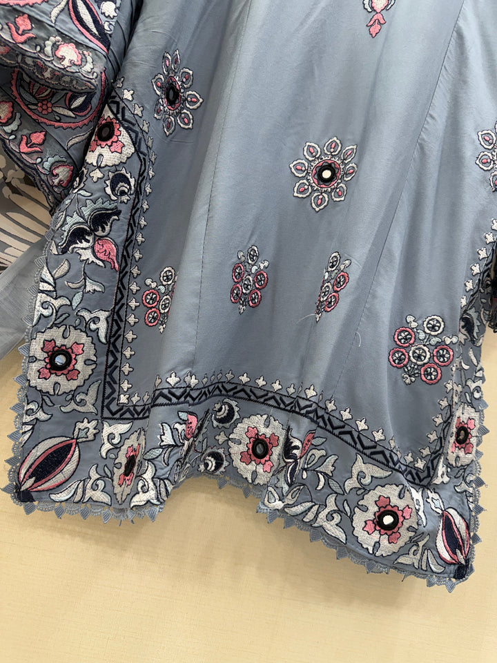 Embroidered plus size suits 2978