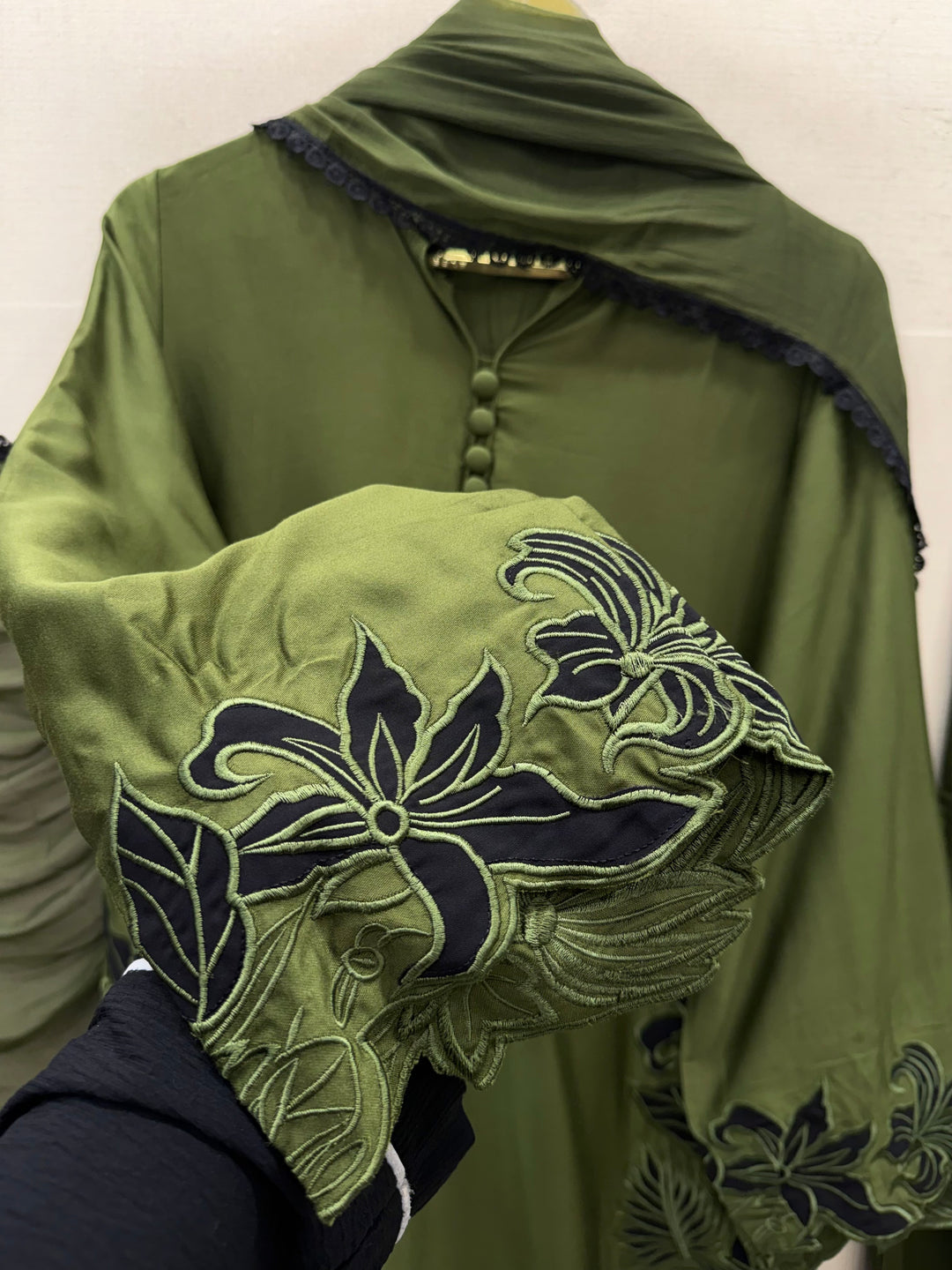 Cutwork embroidered pakistani suits