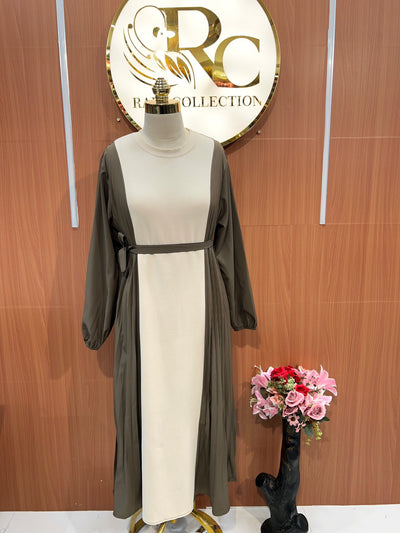 Imported pleated dresses 671