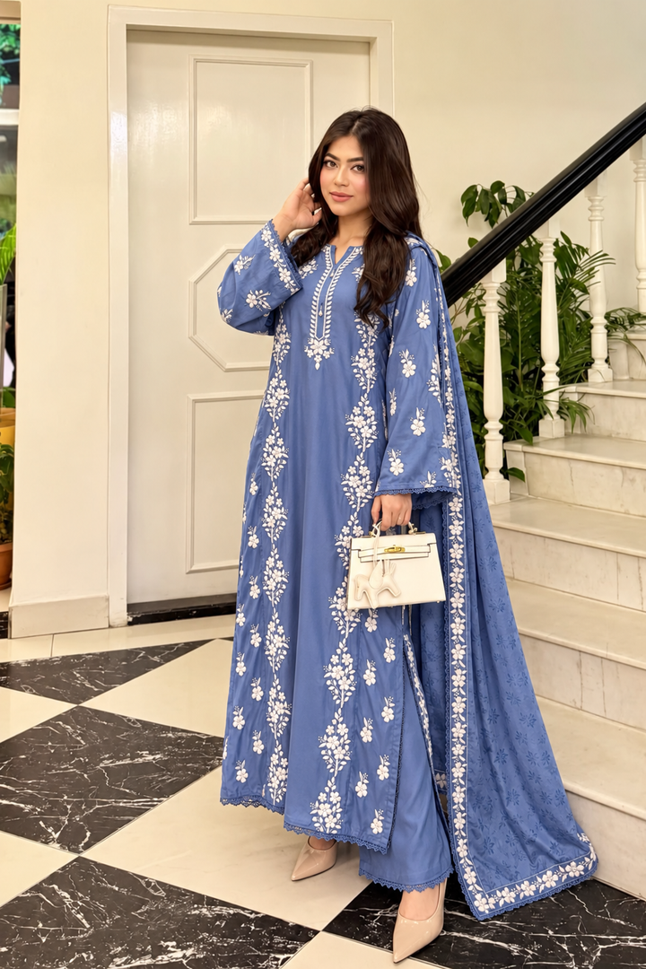 Lucknawi Long kaftan Suits