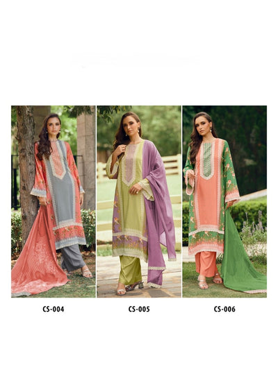 Cross stitch unstitched suit 2225