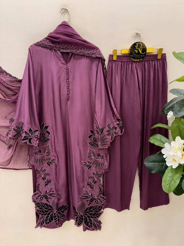 Cutwork embroidered pakistani suits