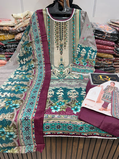 Pakistani printed Ready Made Suit 1358