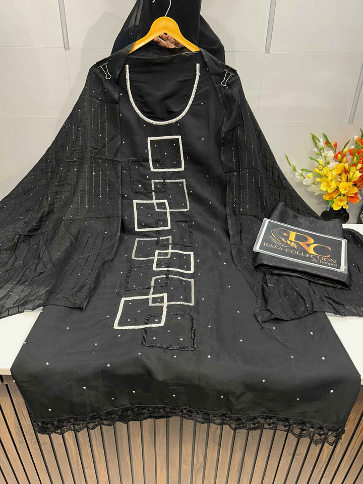 Cotton Handwork Suit 1409