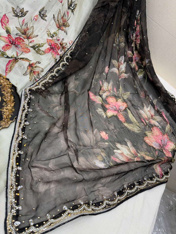 Organza Handwork Suit