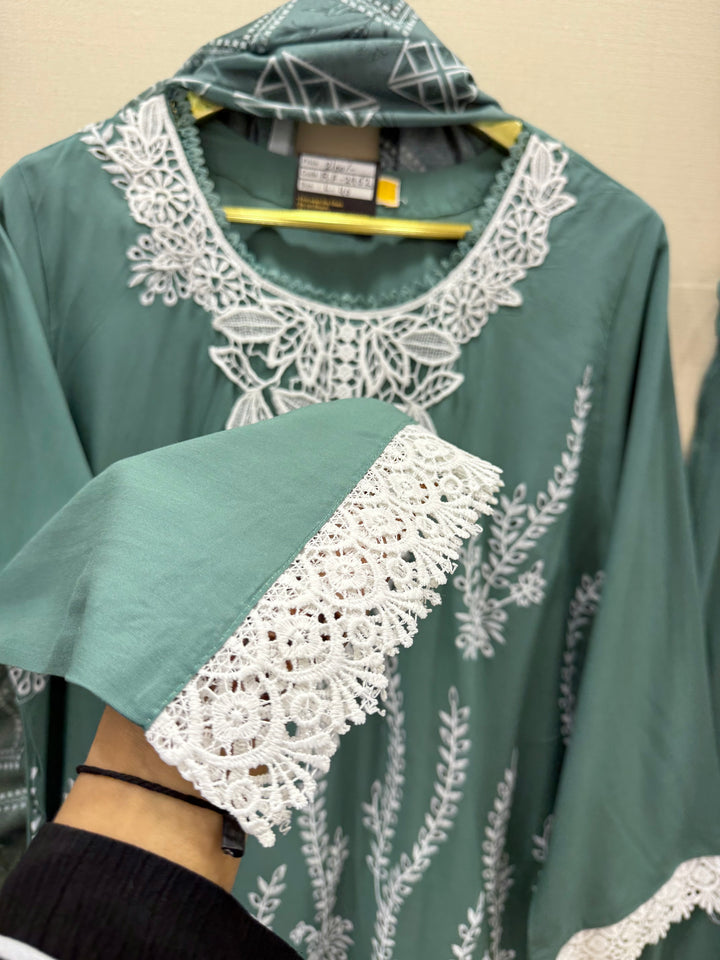 Cutwork Pakistani embroidered suits