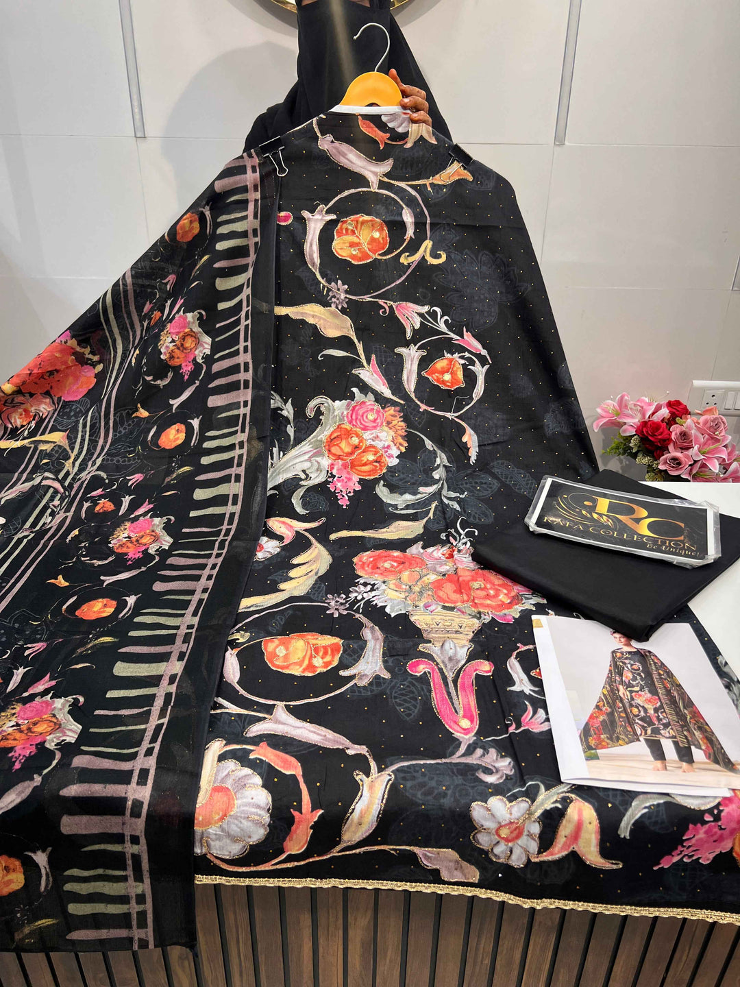 Cotton Zari Work Suit 21826
