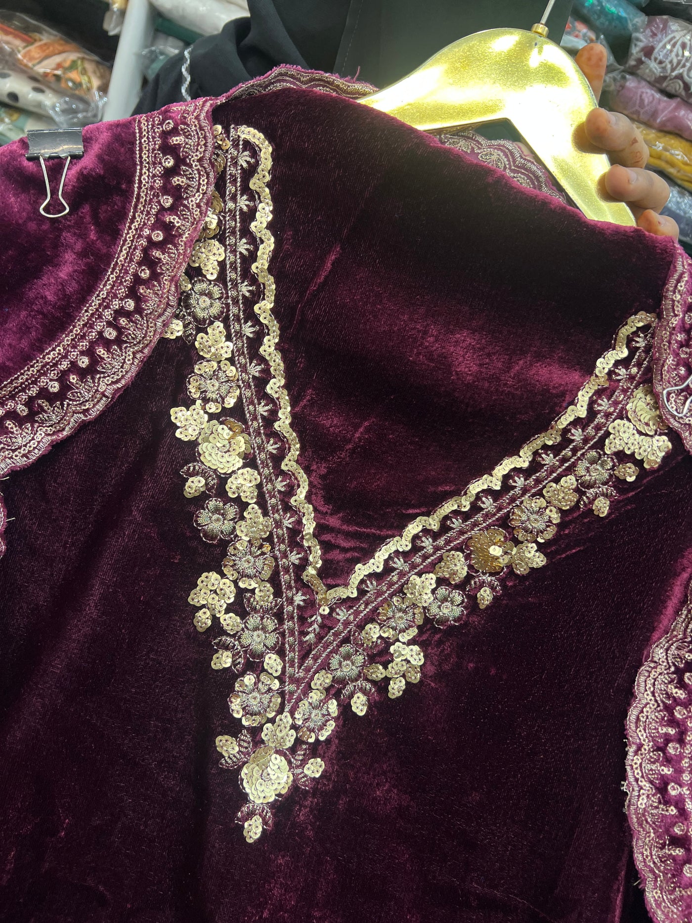 Velvet unstitch suits 2801