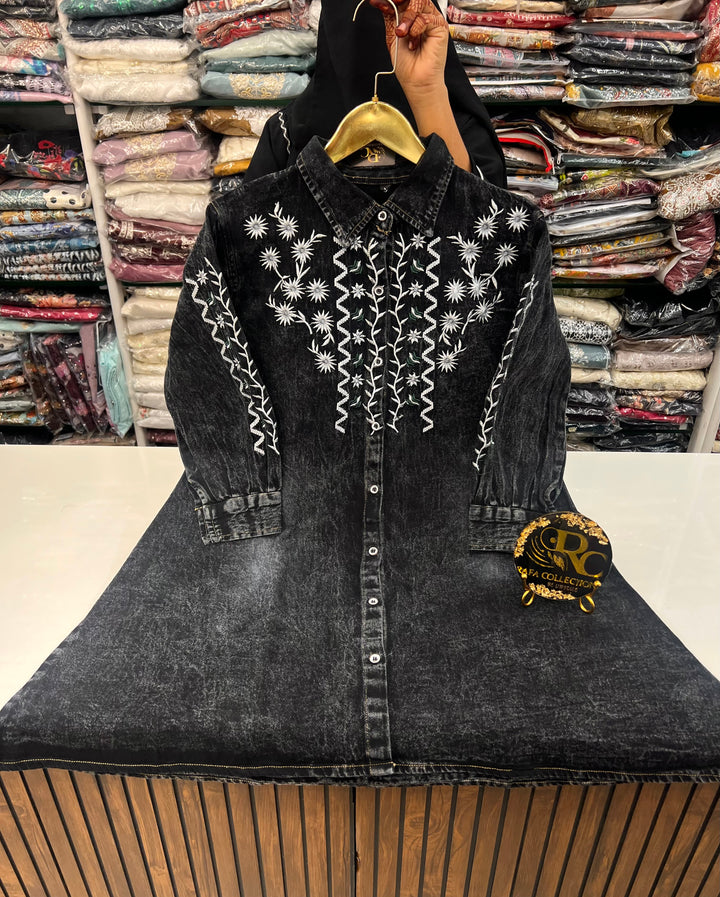 Denim embroidered tunics 2584
