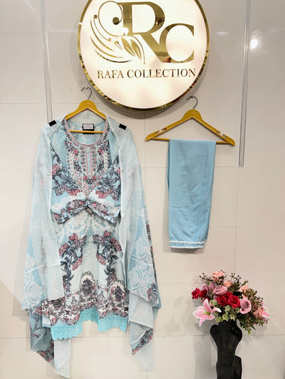 Cotton Embroidered suits 2615