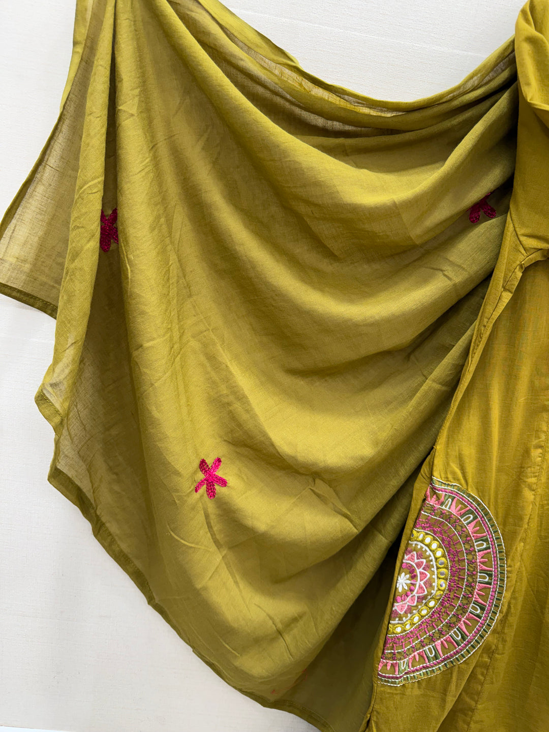 Cotton embroidered suits