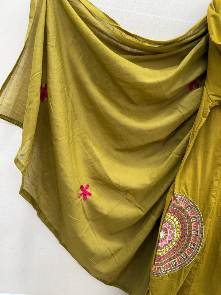 Cotton embroidered suits