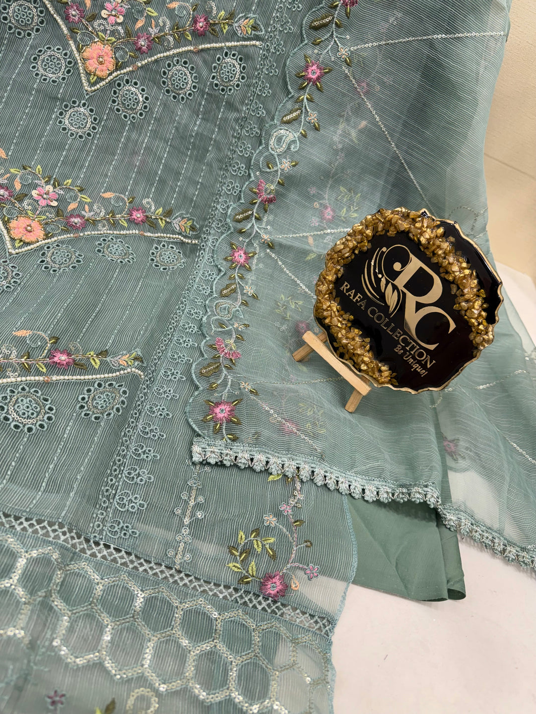 Organza Pakistani unstitch suits