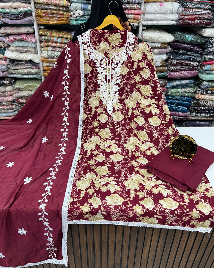 Lucknawi Unstitched suit 2762