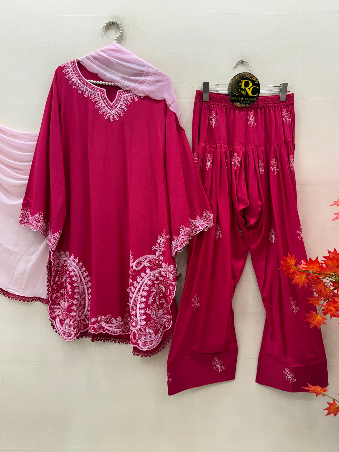 Embroidered Farshi Salwar Suits