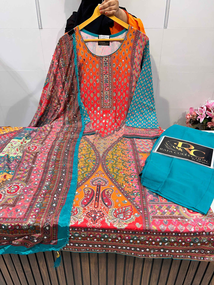 Sagar Multi mirror Suit 2207