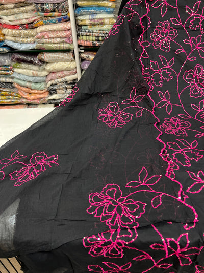 Embroidered unstitch suit 2676