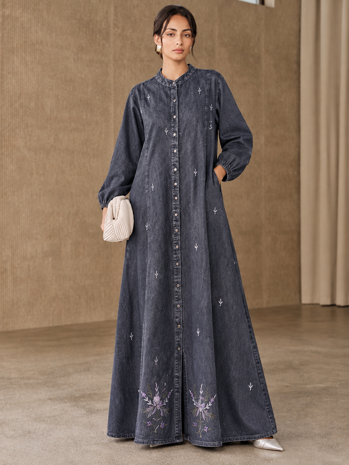 Denim Long Gown’s
