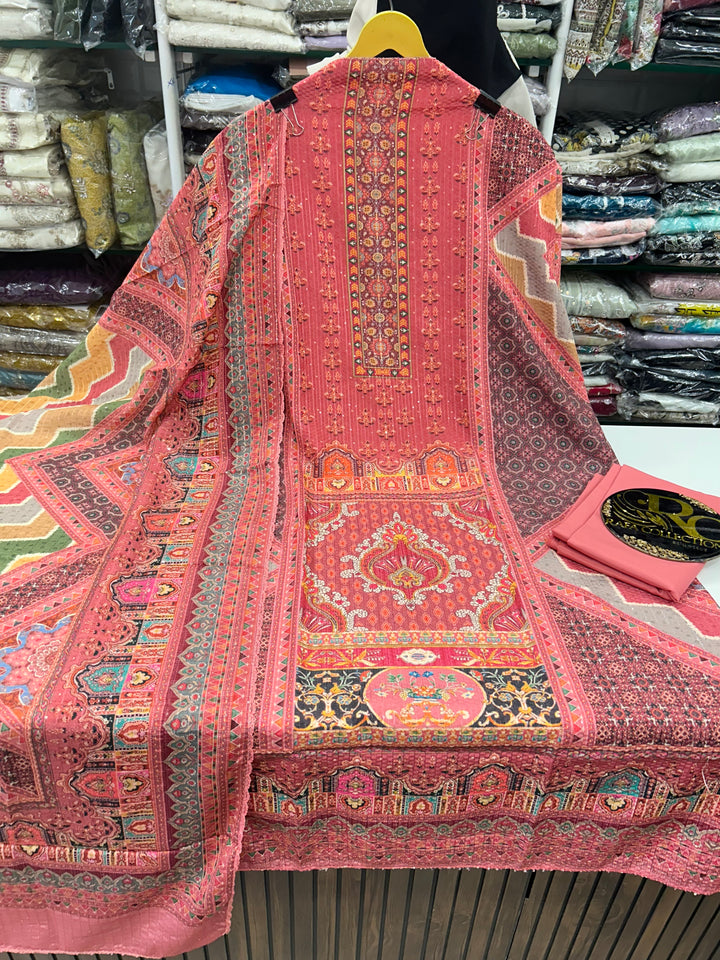 MULTI COLOUR UNSTICH SUIT