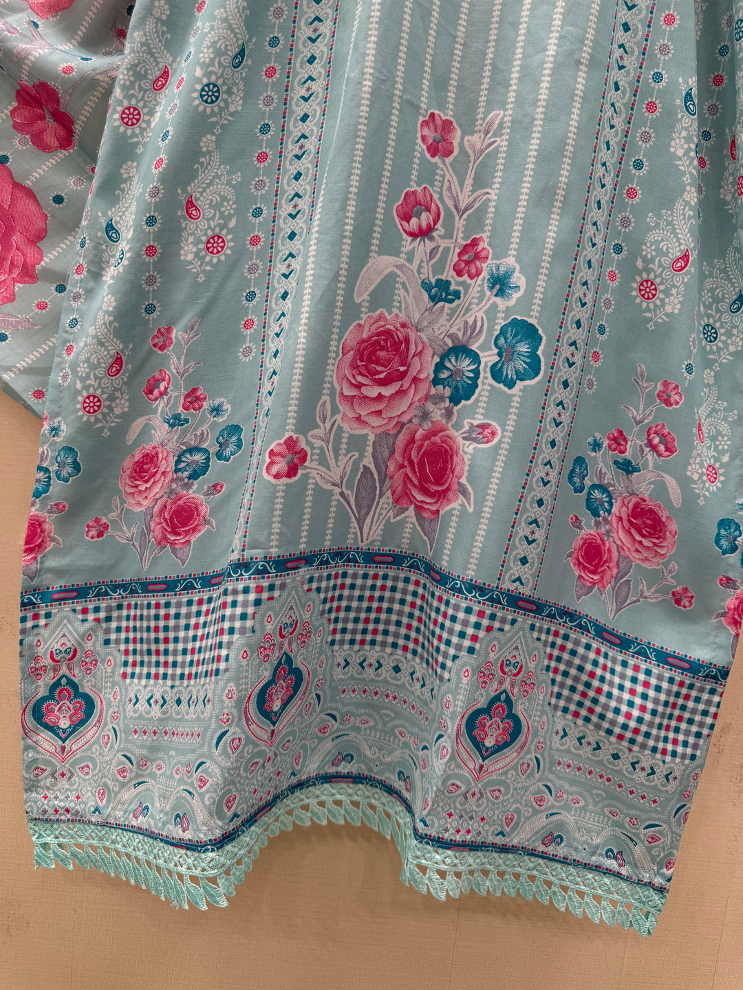 Semi cotton printed suits