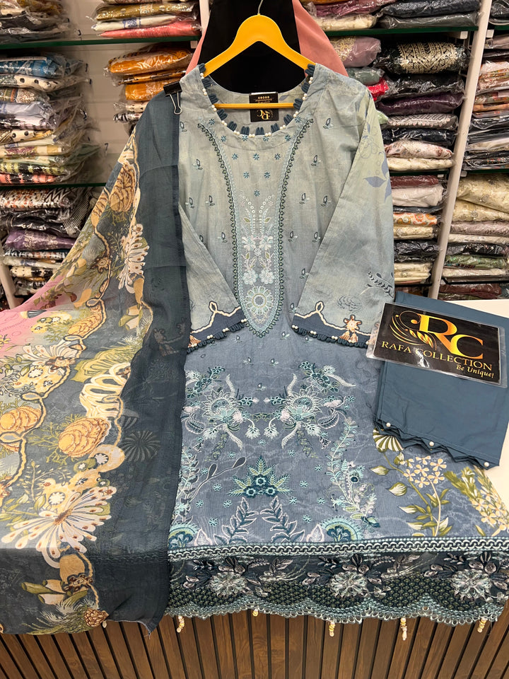 Embroided cotton Suits 2575